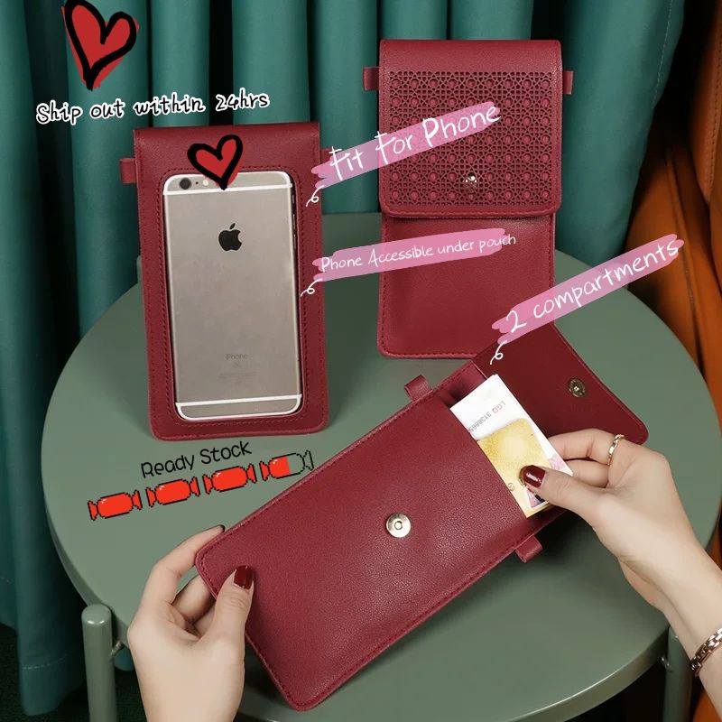 Ready Stock Korea Mobile Phone Sling Bag fit up to 6.5inches