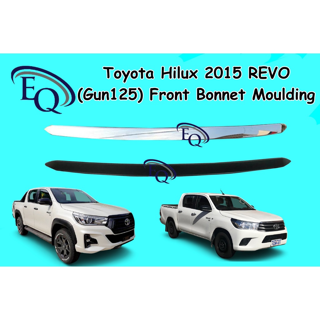 Toyota Hilux Gun125 Revo 2015 Front Bonnet Hood Moulding Garnish