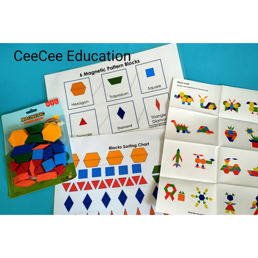 Magnetic Pattern Puzzle Blocks for Early Learners to Develop Cognitive ...