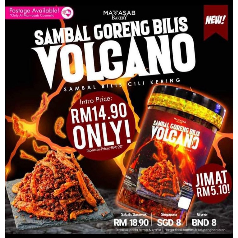 Sambal Goreng Bilis Volcano Mamasab Acar Buah Mamasab Shopee Malaysia