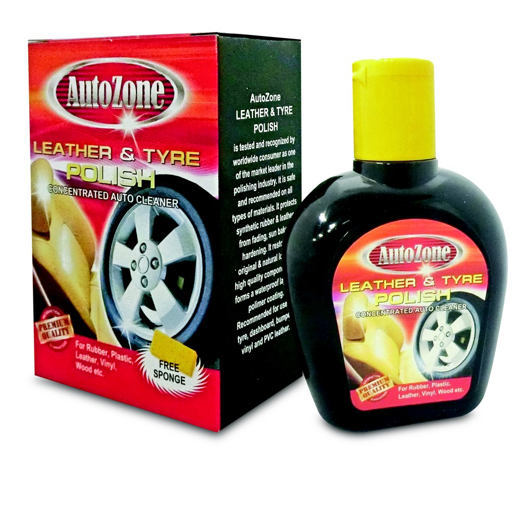 Autozone Car Leather and Tyre Polish Shine (Premium) Shopee Malaysia