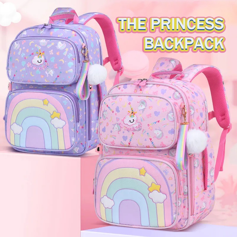 Kids Bag Beg Sekolah Primary School Bag Cute Cartoon for Girl