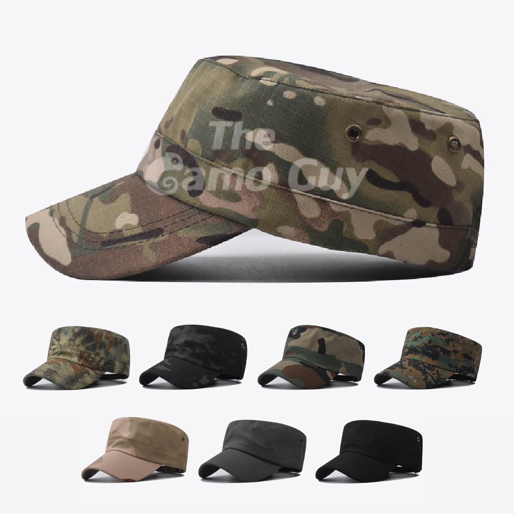 Flat Top Military Tactical Plain Camouflage Pattern Fashion Outdoor ...