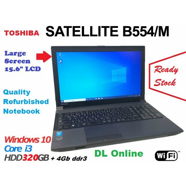 TOSHIBA Dynabook Satellite B554/M i3 320GB HDD (Recon/Refurbished