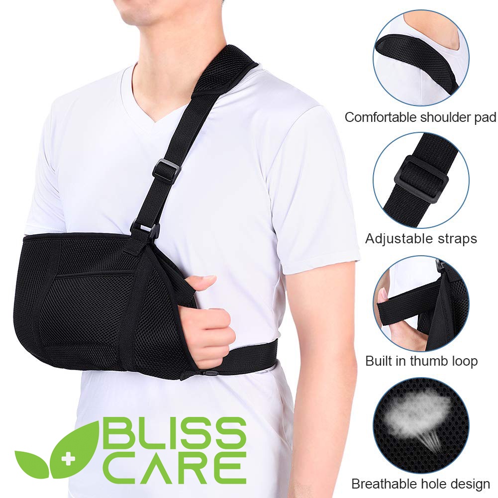 Comfortable Breathable Immobilizer Mesh Shoulder Arm Sling Elbow Brace ...