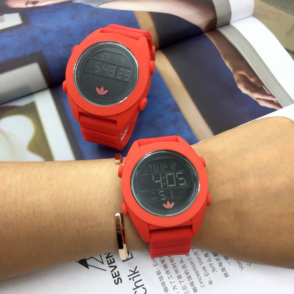 Red adidas watch online