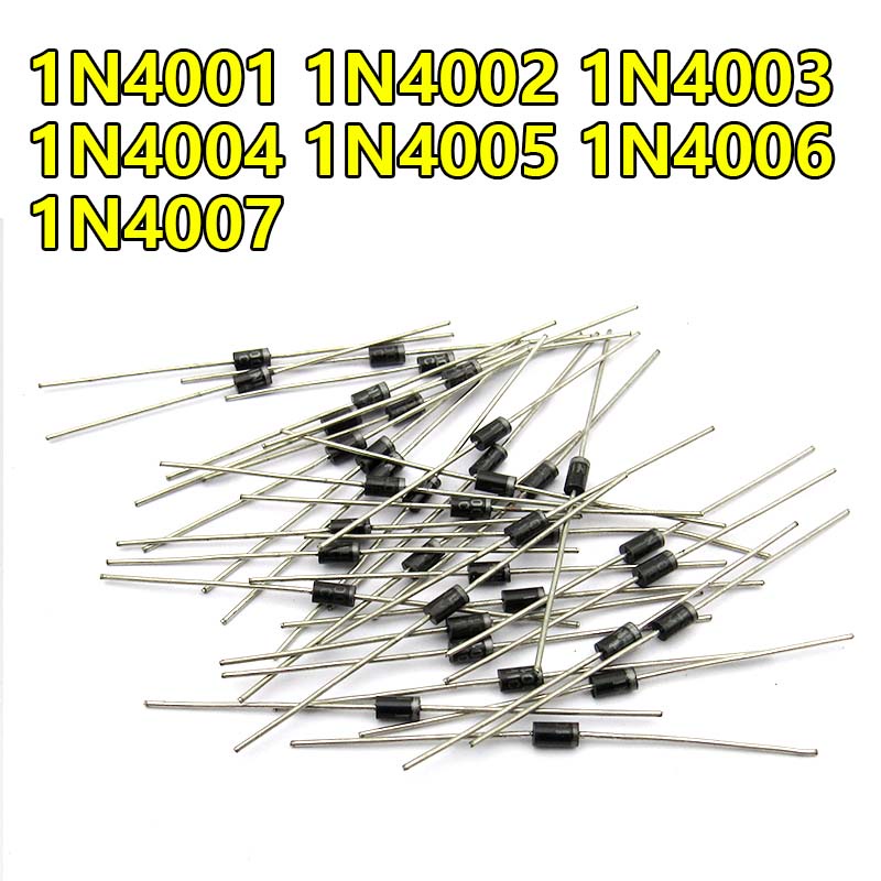 100pcs Rectifier Diode DO41 1N4001 1N4002 1N4003 1N4004 1N4005 1N4006