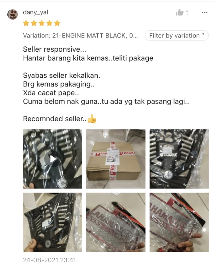 YAMAHA Y15ZR V1 V2 COOLANT NET / ENGINE COVER CARBON BLACK Y15 ALLOY ...