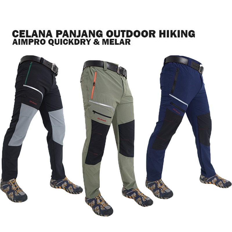 Men's Water-repellent and Windproof Mountain Trekking Trousers - MT900