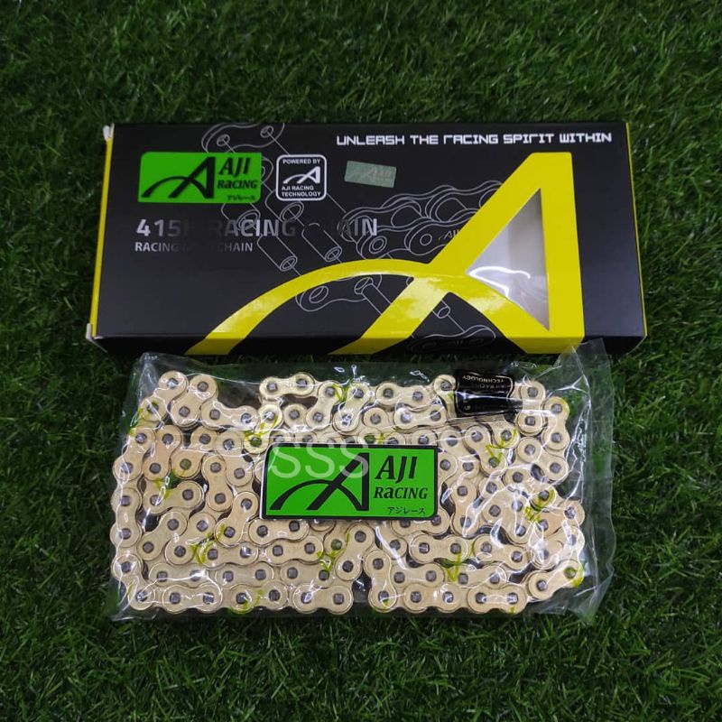 AJI RACING 🔥 CHAIN RANTAI GOLD MOTOR panjang 415H / 428H 132L O-RING ...