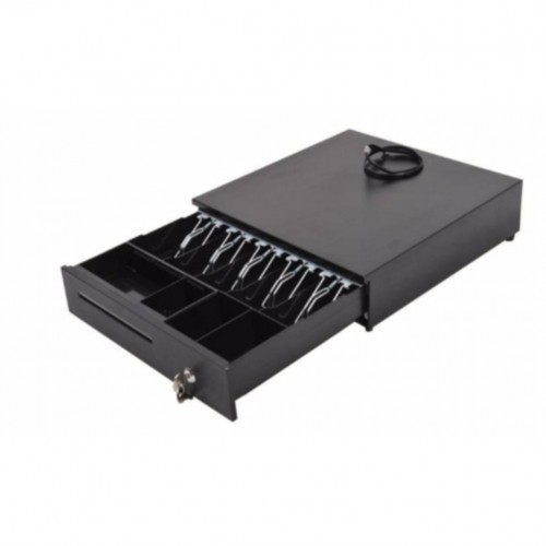 Pos Heavy Duty Cash Drawer (Rj11 Cable) For Receipt Printer Black