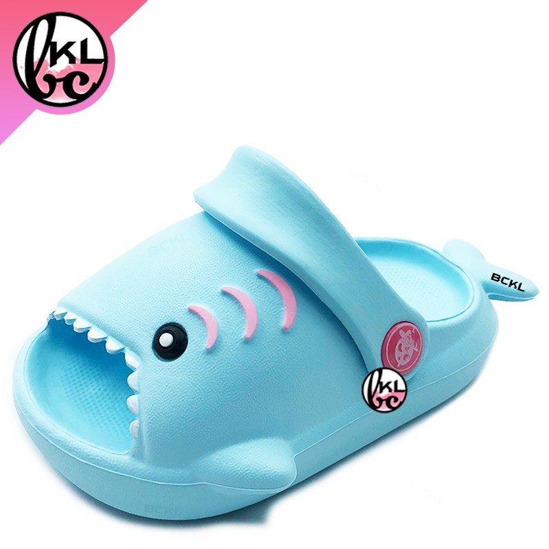 BCKL 】Baby & Kids Shark Sandals | Slippers Boy Trendy Girl Shoes Casual ...