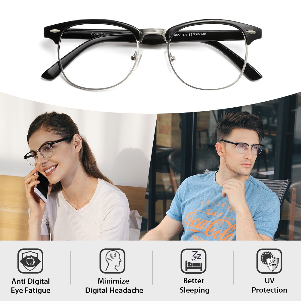 X-Lab Blue Light Blocking Glasses – Tortle Headache Relief Gaming Computer Glasses, Havana Frame