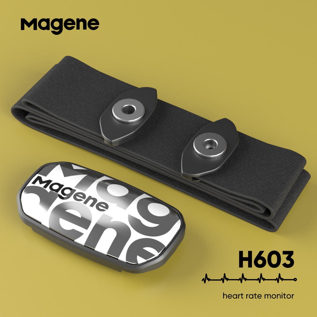 Magene H603 Heart Rate Monitor Split Chest Strap HRM Fitness Tracker ...