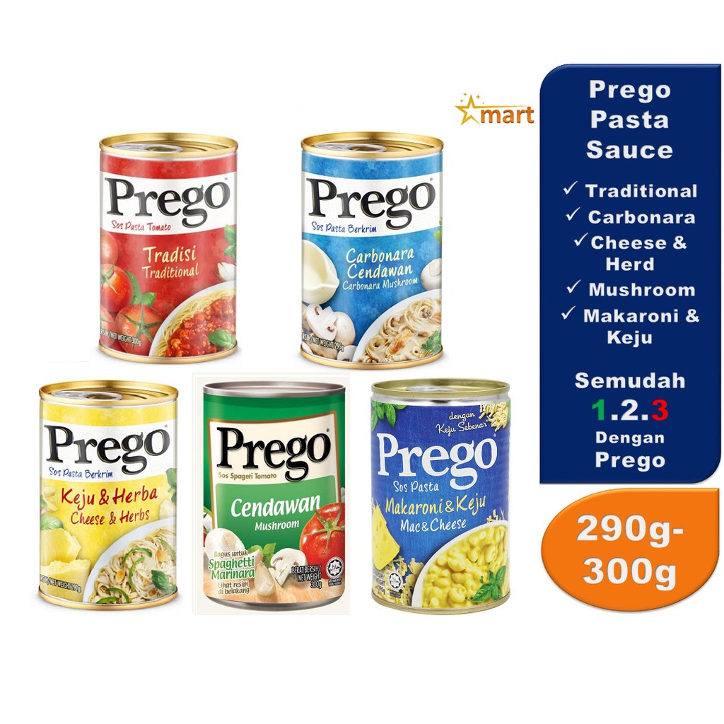 Prego pasta sauce 290g - 300g