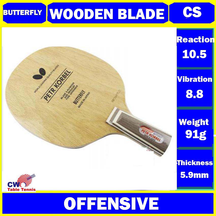 Butterfly Petr Korbel Table Tennis Blade 5ply AllWood Blade Professio Ping Pong Kayu PIng