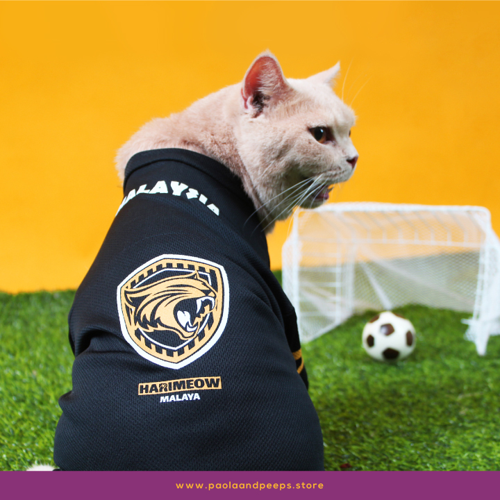 Jersey Kucing ] Harimeow Malaya Cat Jersey Black