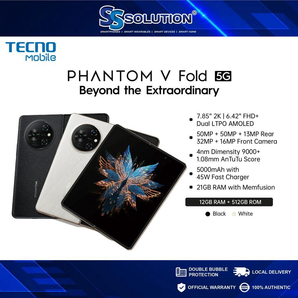 Tecno Phantom V Fold 5G l 12GB RAM + 512GB ROM l 120Hz Flashship Dual ...