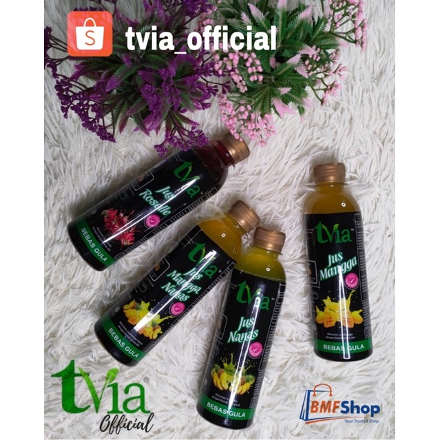 Jus Buah Buahan Berasaskan Stevia Tanpa Gula 330ml Tvia Shopee Malaysia 6058