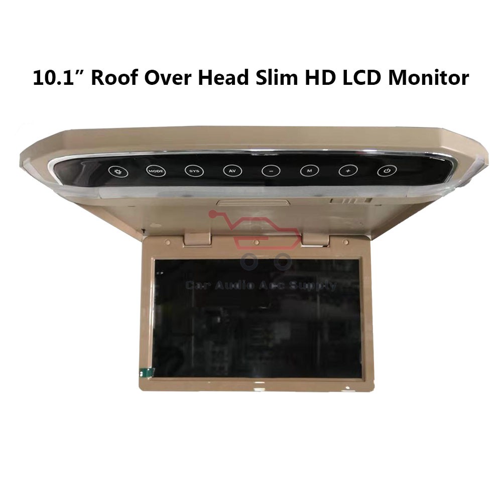 10.1 Inch Roof Mount Overhead Flip Down SLIM HD LCD Monitor (BEIGE ...