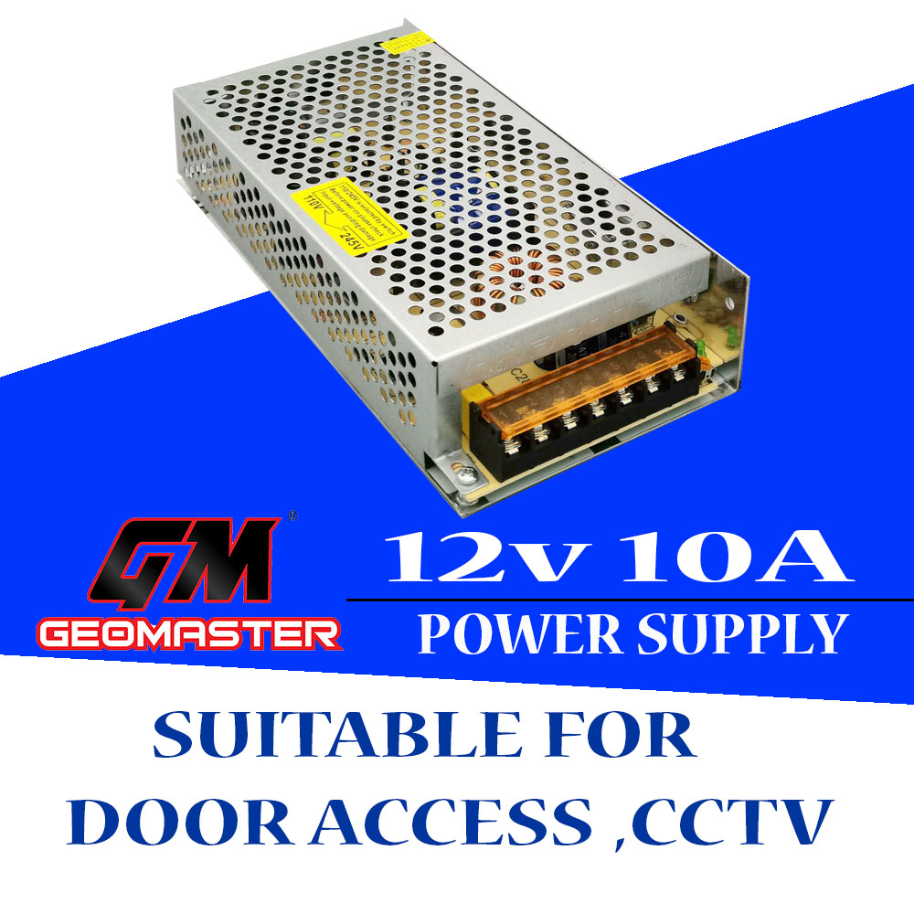 Geomaster Power Supply 12v10a - Speacial For Door Access & CCTV System ...