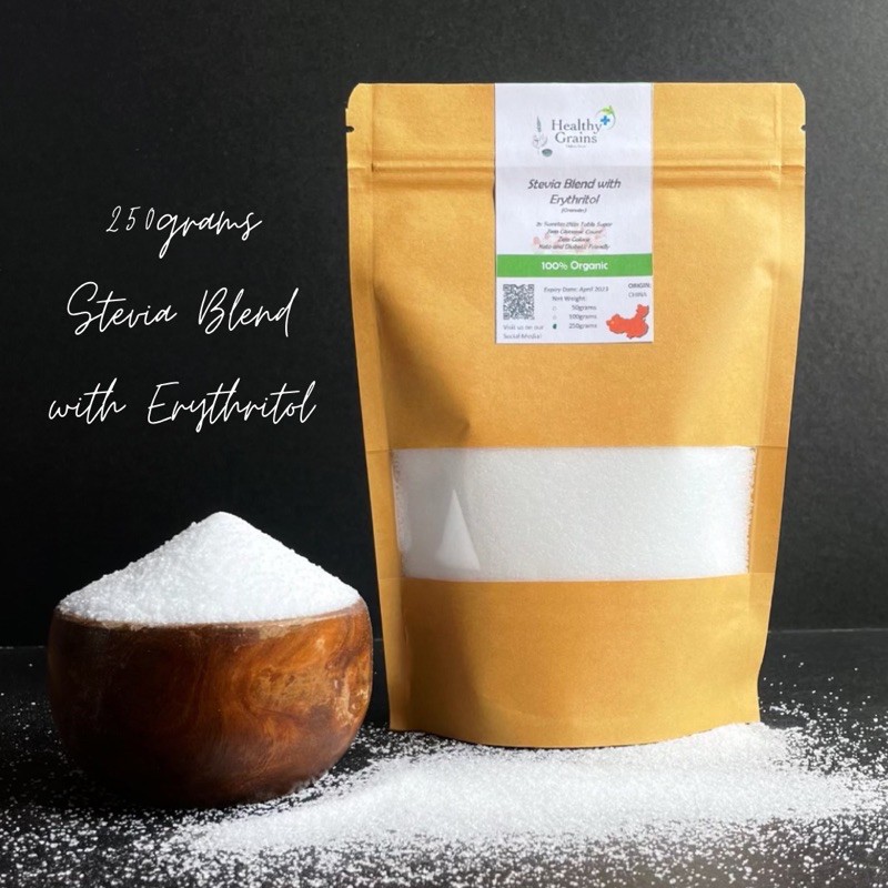 Stevia Blend with Erythritol Sweetener in Granules and Powdered Form