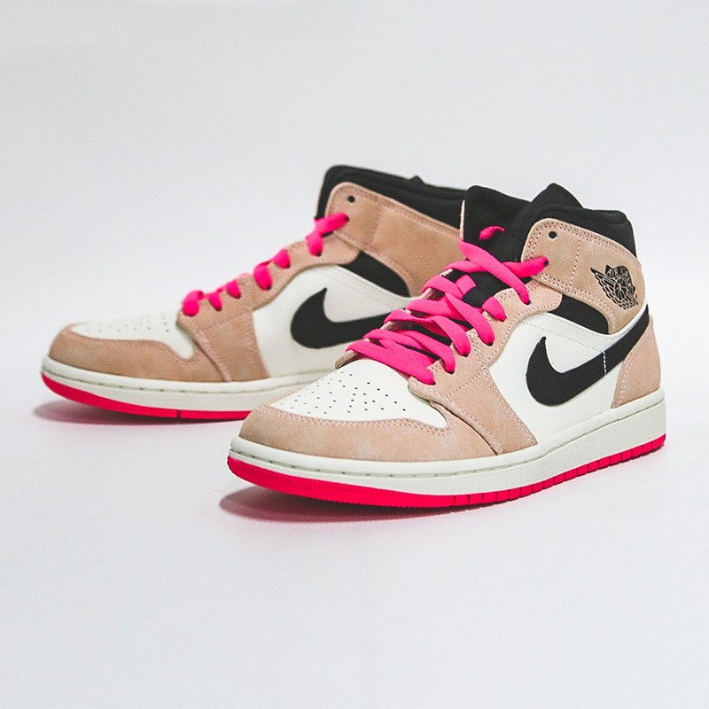 aj1 mid pink white