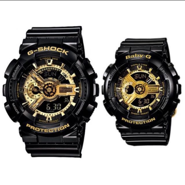 Baby g hitam gold new arrivals