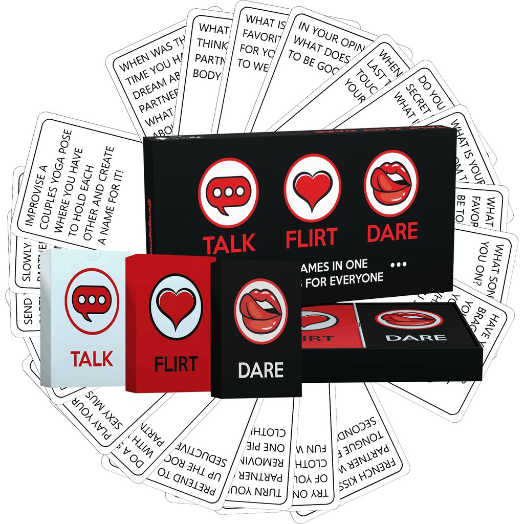 Romantic Date Night Box Set 150 Conversation Starters, Flirty Games Cool  Dares Talk, Flirt Dare Your Way To Fun | Flirty Conversation |  sincovaga.com.br