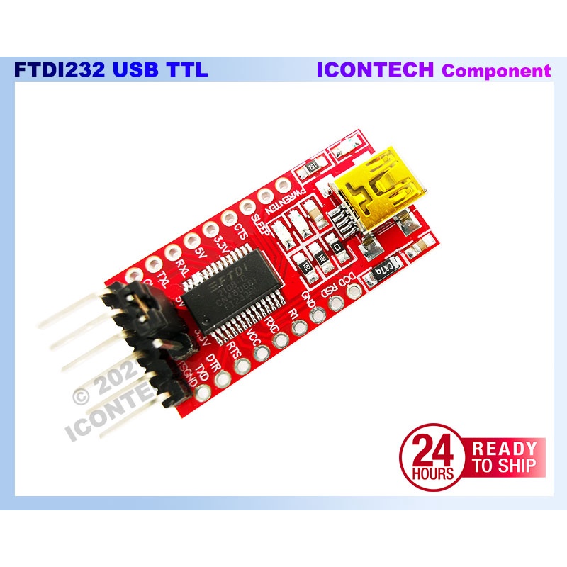 FT232RL FT232 FTDI USB 3.3V 5.5V To TTL Serial Adapter Module Arduino ...