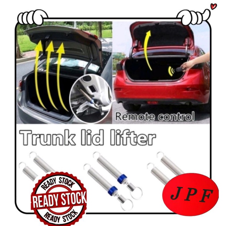 Car Trunk Lid Metal Spring, 2pcs Adjustable Auto Car Trunk Boot