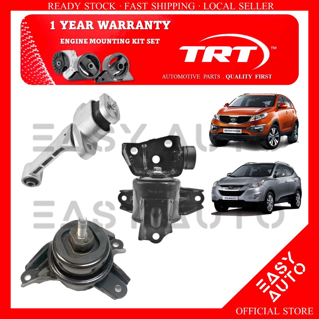 3-Piece Engine & Transmission Mount Kit For Hyundai Tucson (2010-13) & Kia Sportage