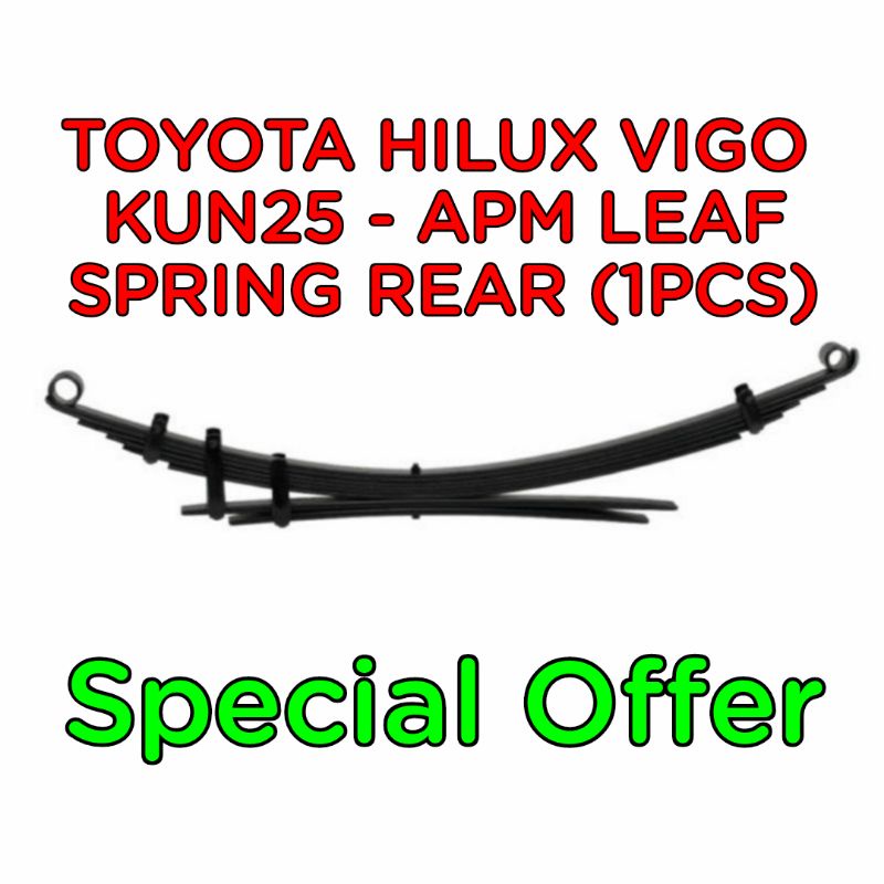 TOYOTA HILUX VIGO KUN25 - APM LEAF SPRING REAR (HEAVY-DUTY)(1PCS ...