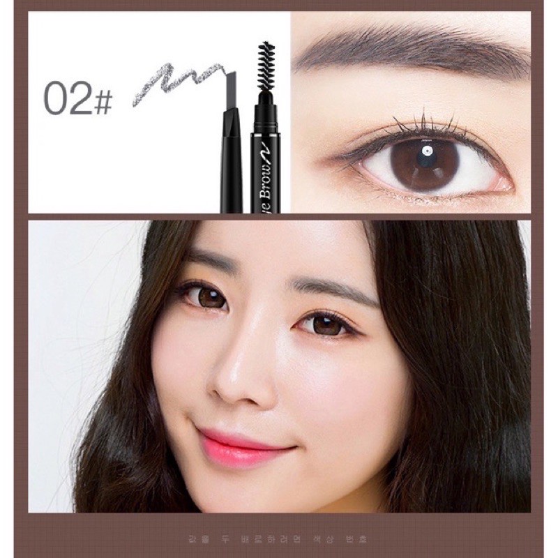 Lameila Eyebrow Pencil Eye Makeup Waterproof Durable Natural 