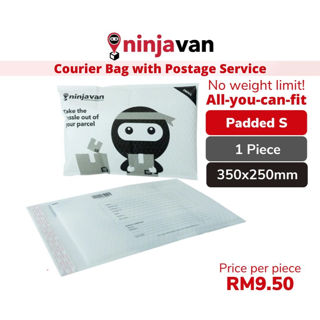 Individual Padded Ninja Pack S - Prepaid Polymailer / Courier Bag 泡泡快递袋 ...