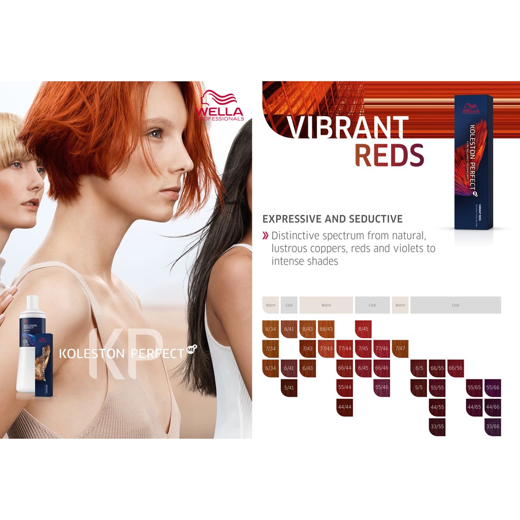 Wella Koleston Perfect Hair Color 60ml ( Vibrant Reds Cool) | Shopee ...