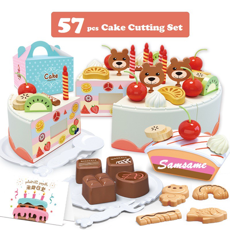 Cake cutting hot sale toy