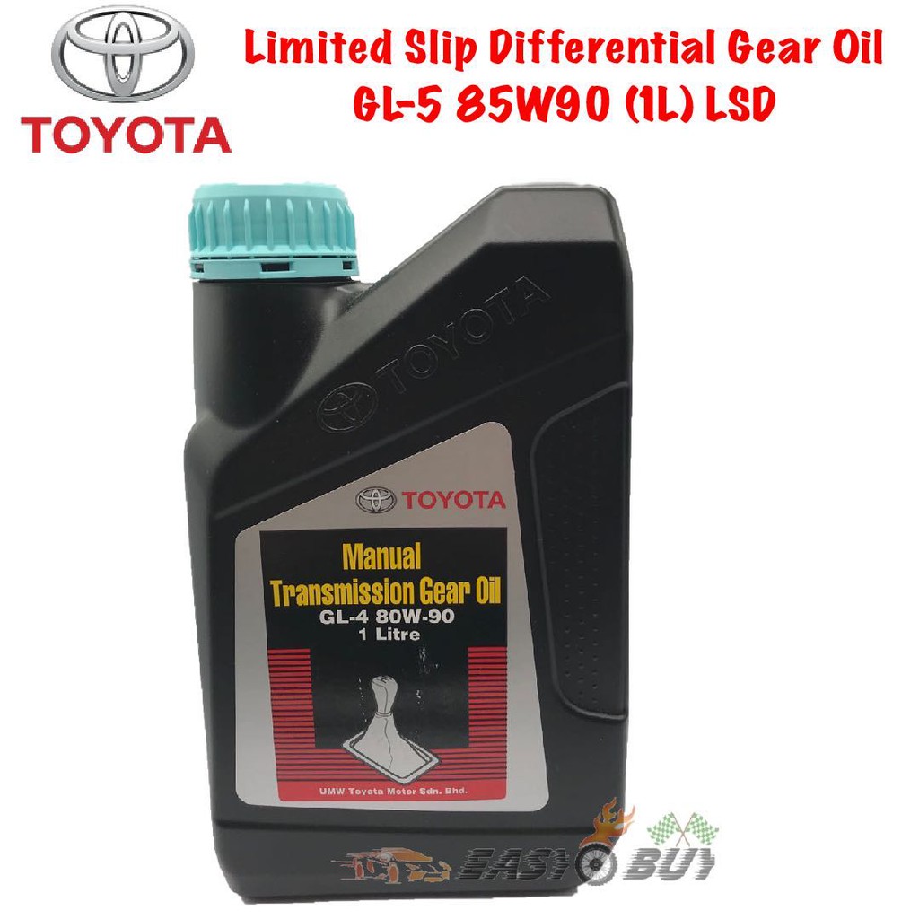 ORIGINAL TOYOTA 80W90 API GL-4 MANUAL TRANSMISSION GEAR OIL 1LITER ...