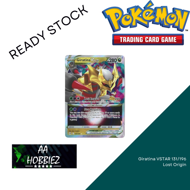 Ultra Rare Holofoil Giratina VSTAR 131/196 - Pokemon Lost Origin Ultra Rare  Holo Card - Near Mint Giratina Lost Abyss