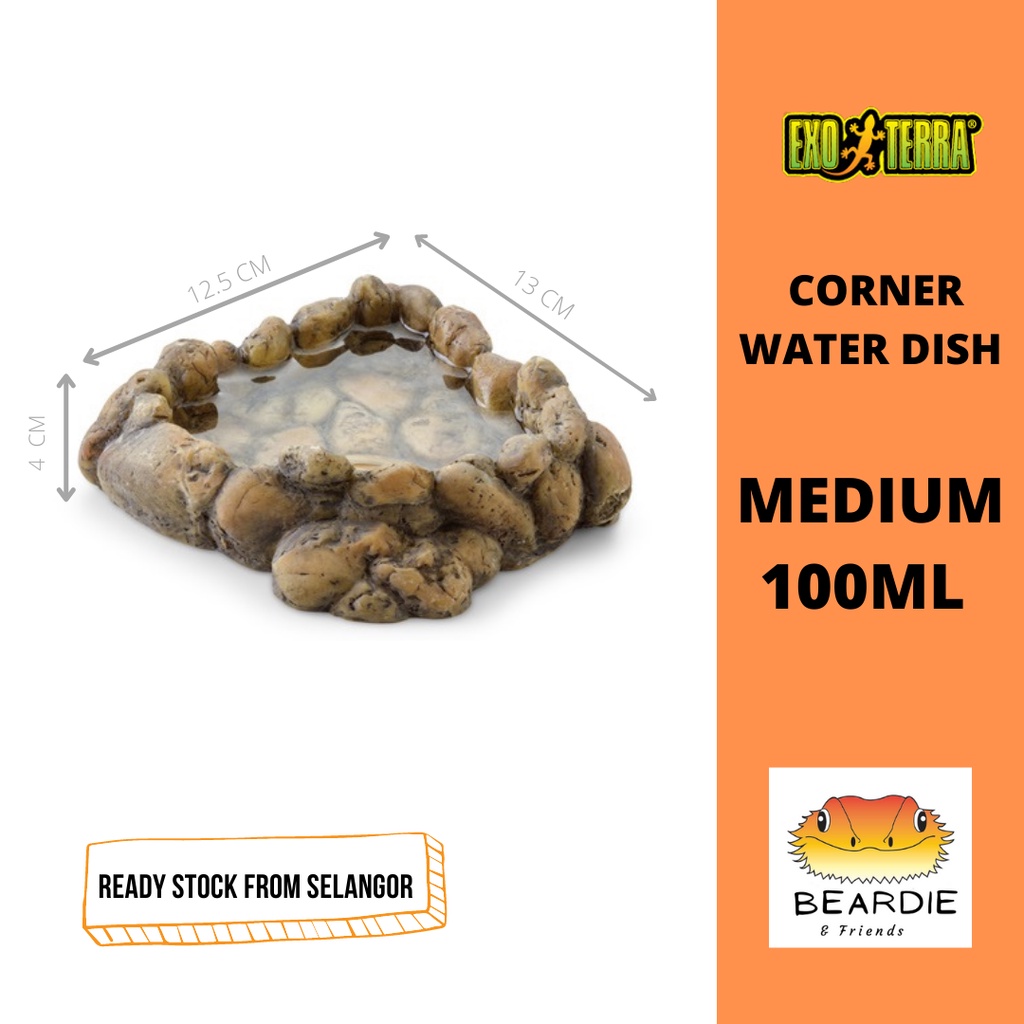 EXO TERRA CORNER WATER DISH MEDIUM 100ML REPTILE PT2827 Shopee Malaysia