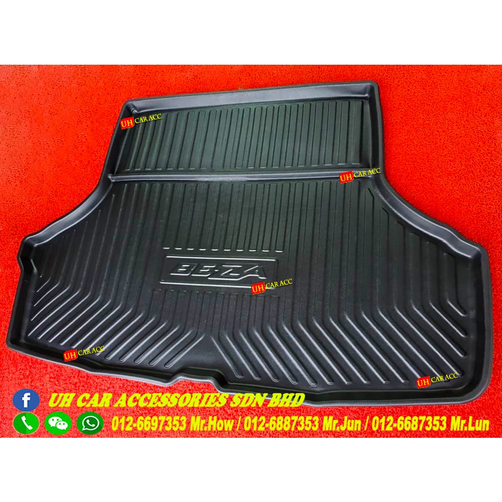 Perodua Bezza 20162022 Boot Tray Trunk Cargo rubber Tray Shopee Malaysia
