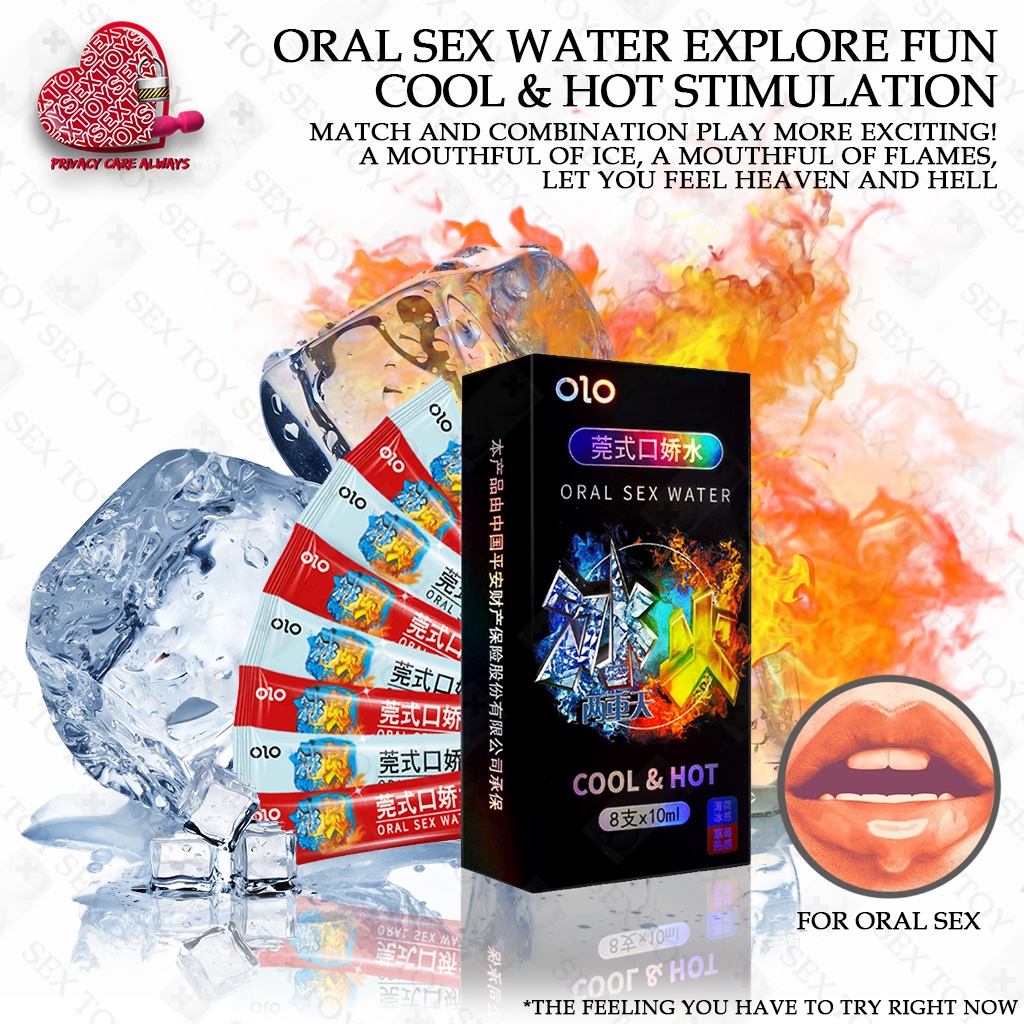 Oral Sex Water Explore Fun Cool & Hot Stimulation ] OLO Product For Adult  Sex Play Lubricant Stimulation of Penis 1 COLD + 1 HOT | PGMall