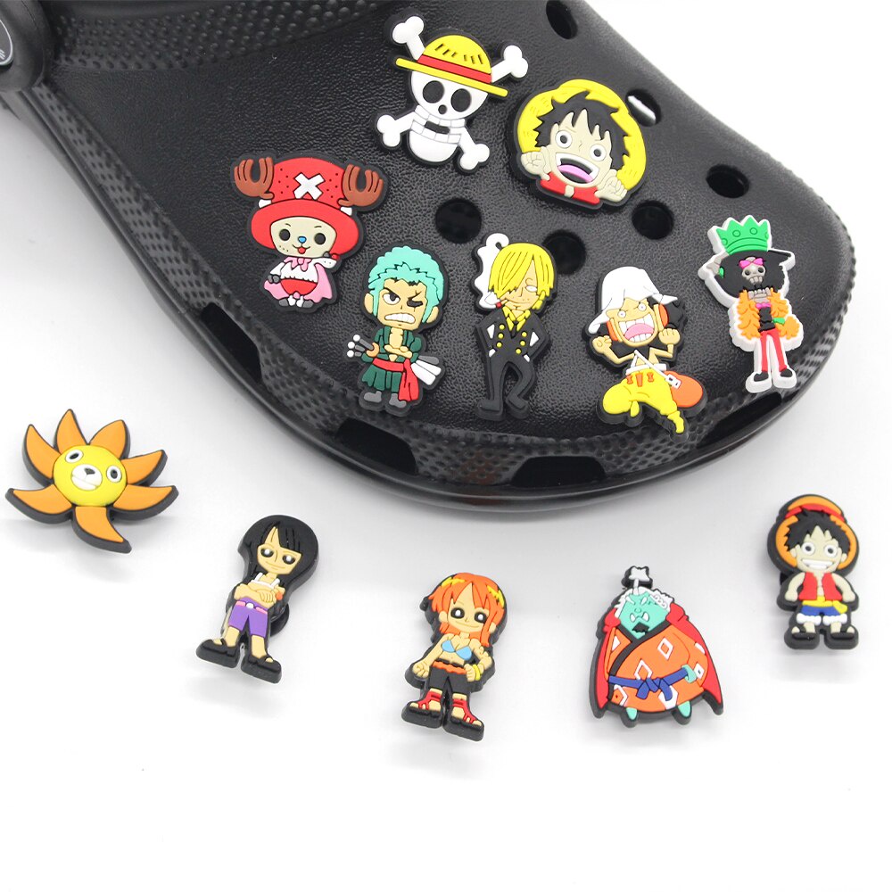 Cartoon Zoro Anime Jibbitz for Crocs One Piece Shoe Charms Luffy Usopp ...