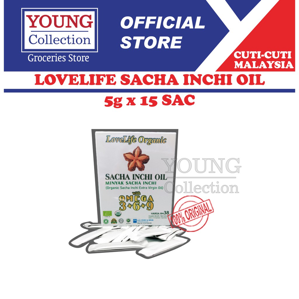 Sacha Inchi Oil Incha Organics (BUY4FREE1Box) MINYAK SACHA INCHI omega ...