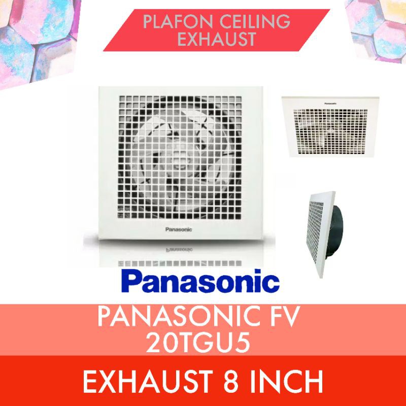 Panasonic Designer Exhaust Fan Grille Cover - 14.5" Square White Vent Cover FV-GL3TDB