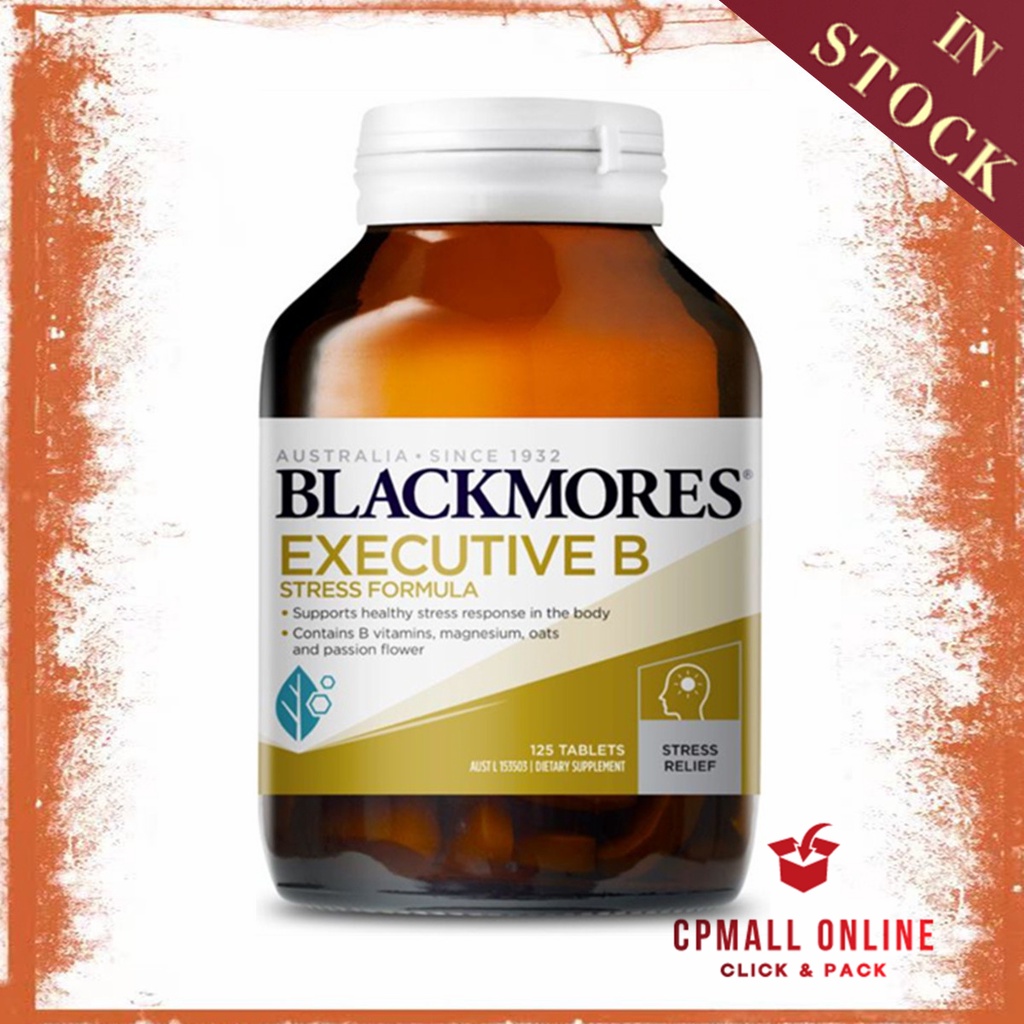 [Expiry Date 11/2026] Blackmores Executive Vitamin B Stress Formula 综合维生素B ( 125 Tablets