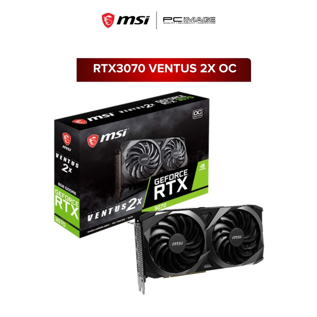 MSI Geforce RTX 3070 Ventus 2X OC DDR6 Graphic Card | Shopee Malaysia