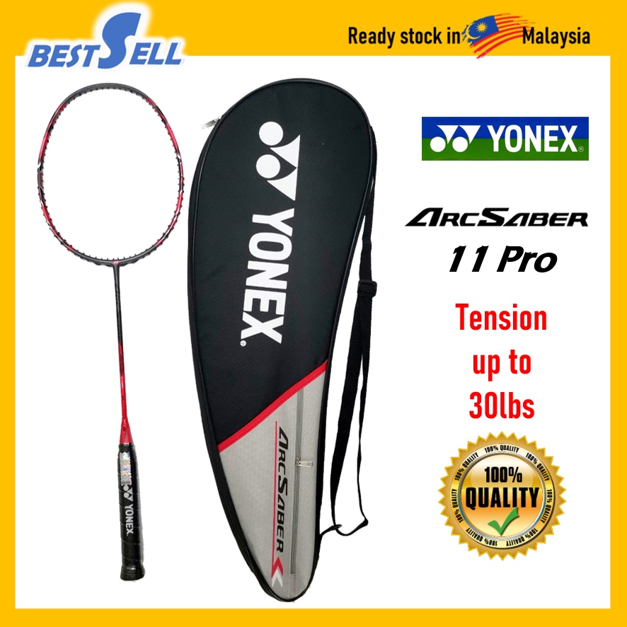 Yonex Arc Saber 11 Pro Racket Max tension up to 30lbs ready stock ...