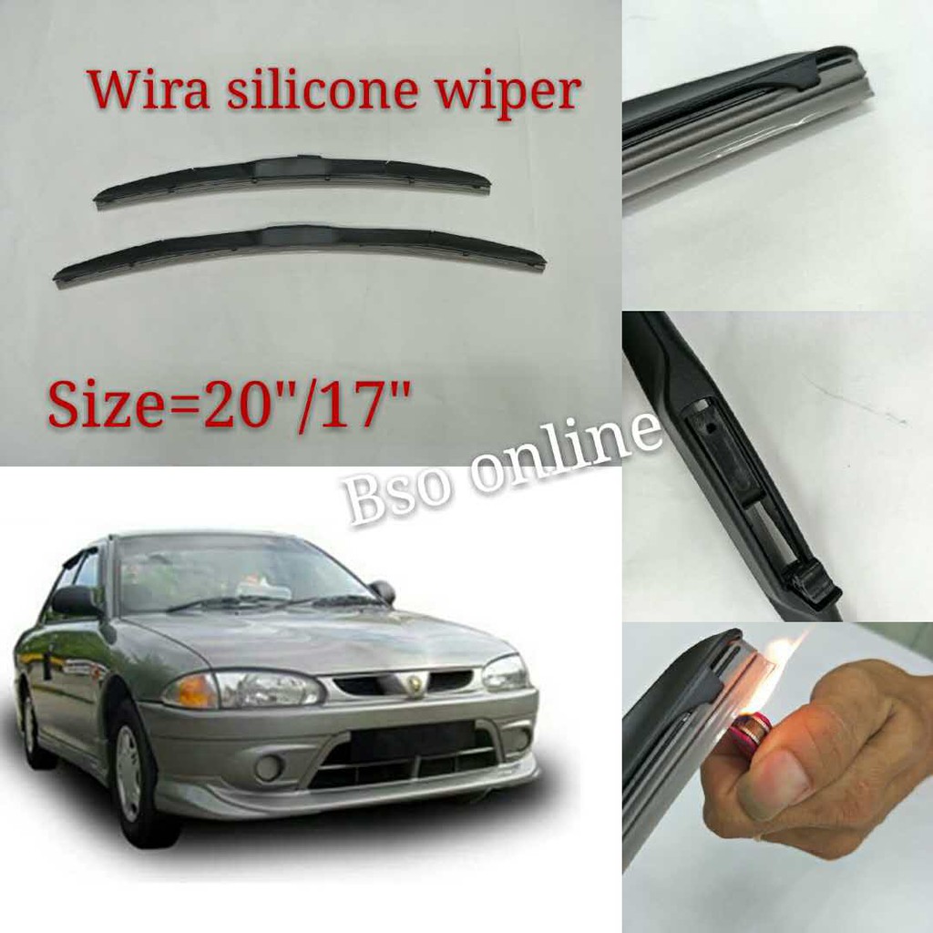 Proton Wira Wiper Silicone Blades 20