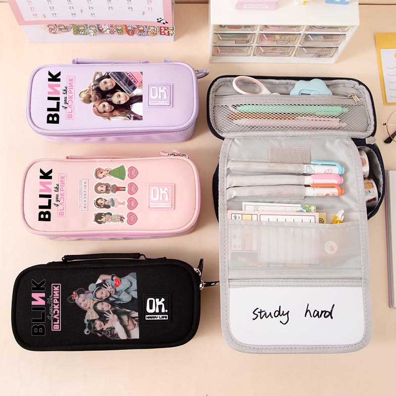Korean Pencil Case Blackpink Pencil Case Blink Pen Bag Boys Girls